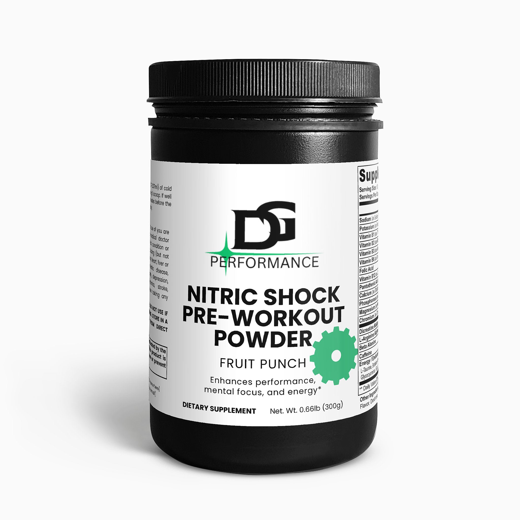 Nitric Shock Pre-Workout Powder (Fruit Punch)
